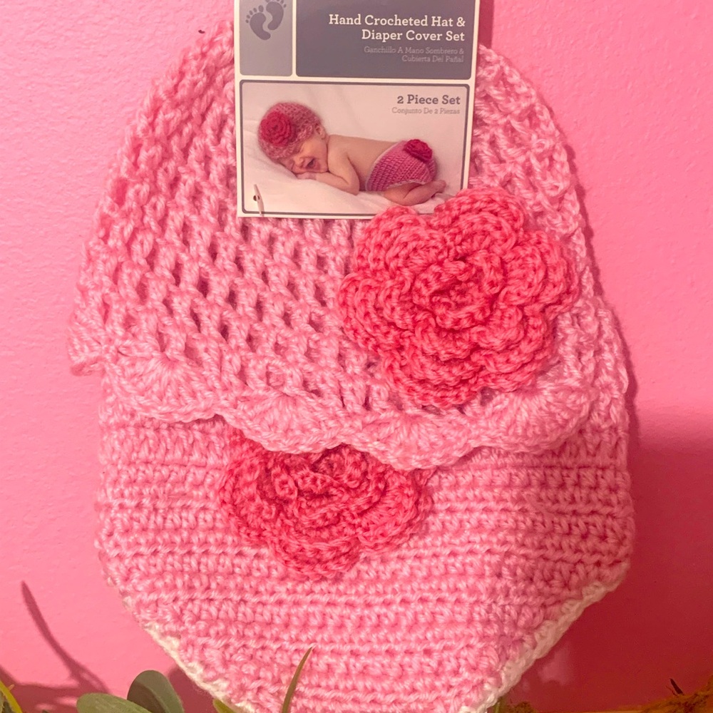 Crochet baby set